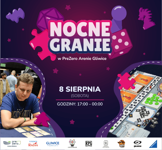 Nocne Granie w PreZero Arenie Gliwice: Ponad 200 Planszówek i Turnieje — Gliwice